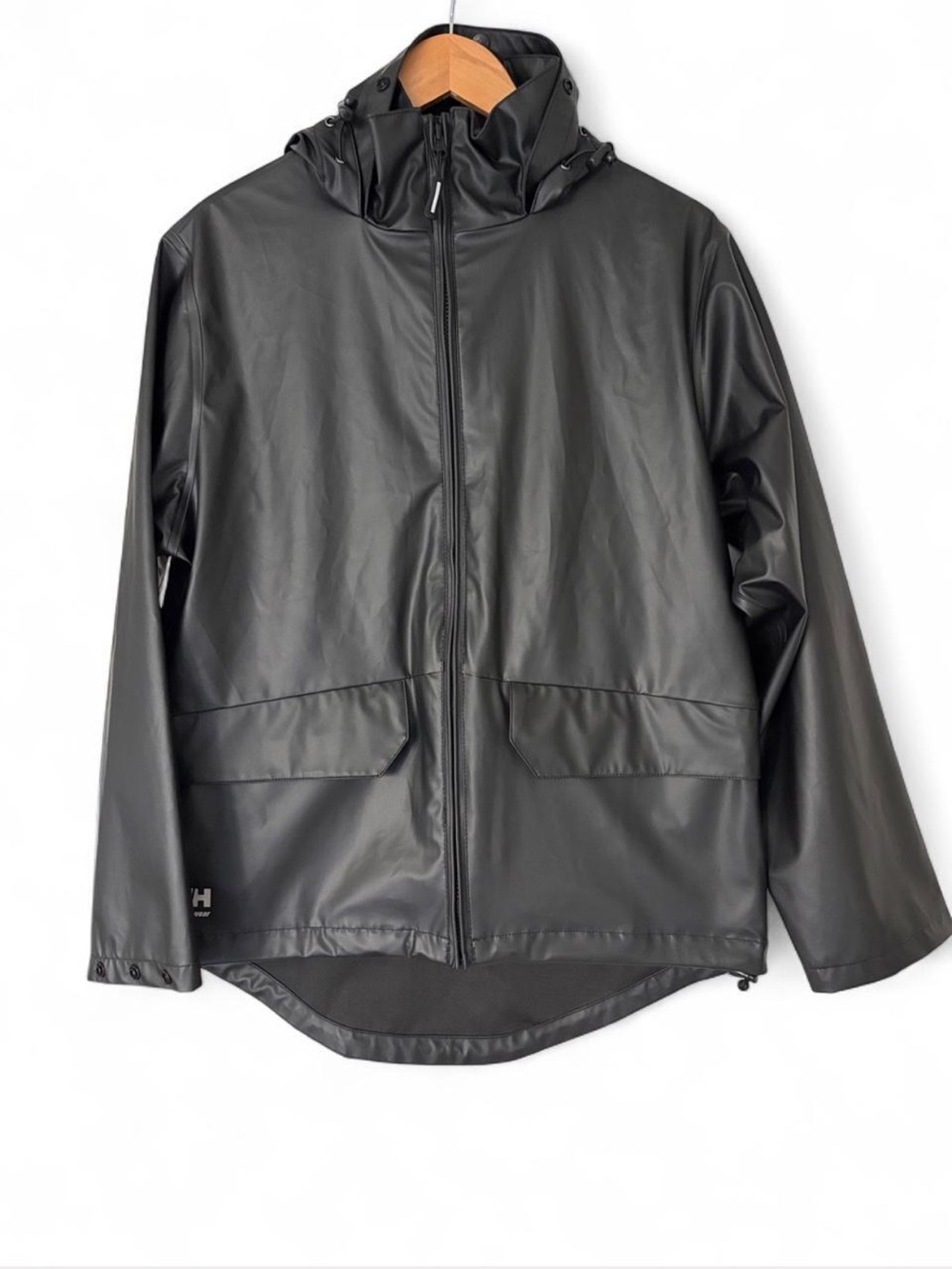 Men’s Helly Hanson Black Work Wear Rain Jacket Size S Like New